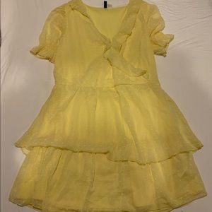 Yellow Summer Picnic Dress